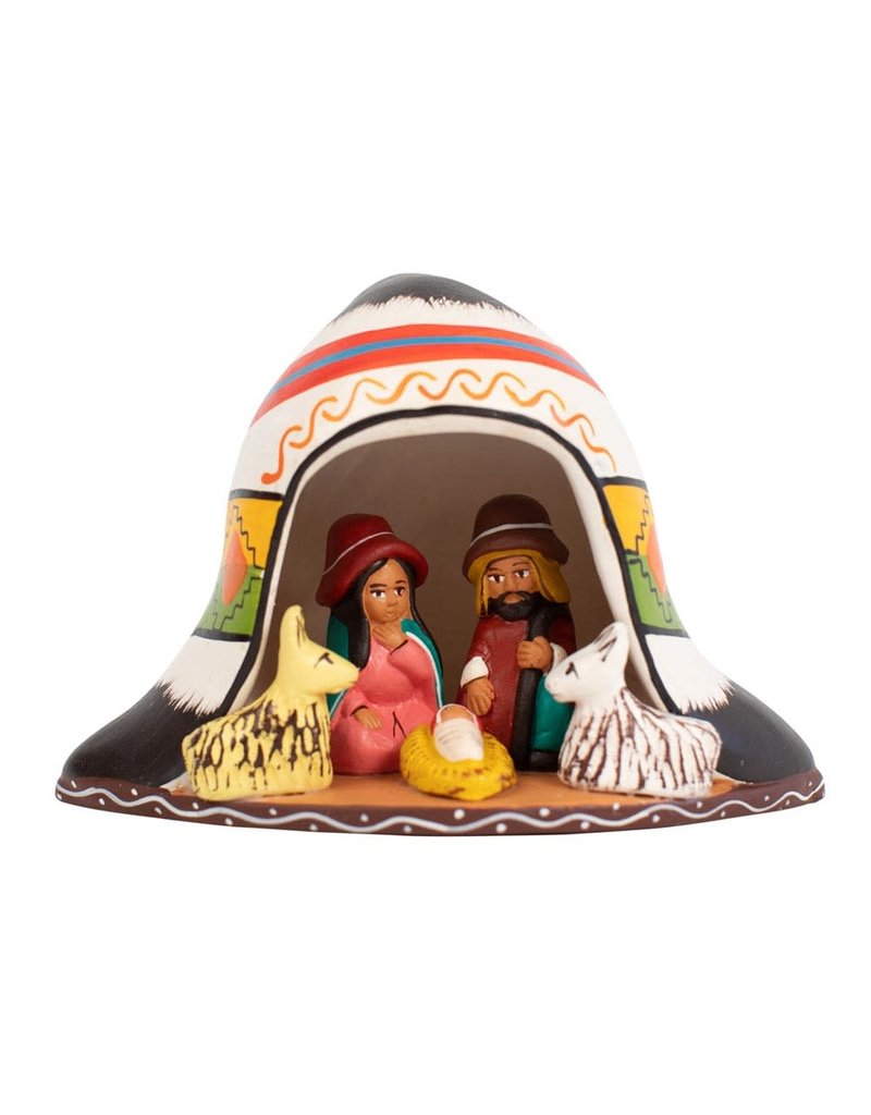 Peru Andean Hat Nativity