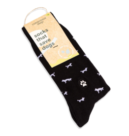 Conscious Step Socks that Save Dogs - Black