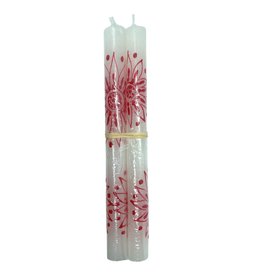 Kapula Red Henna Taper Candles (2-Pack)