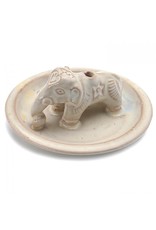 Nepal Ceramic Elephant Incense Holder