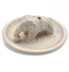 Nepal Ceramic Elephant Incense Holder