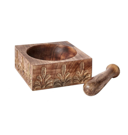 India Flora Vines Mortar Pestle Set