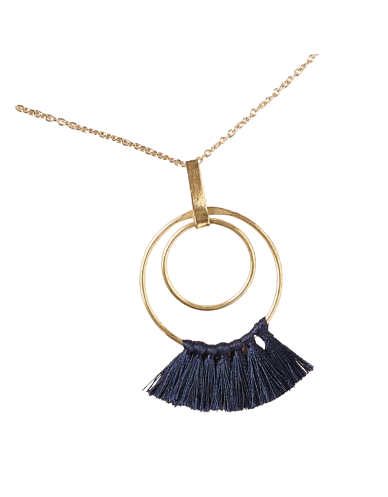 India In The Navy Necklace