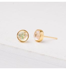 China Gold and Opal Studs