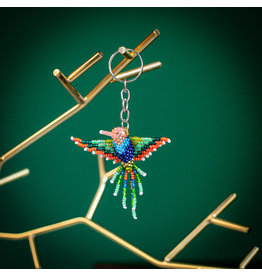 Guatemala Beaded Hummingbird Keychain