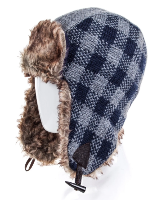 Blue Trapper Hat Villages Calgary