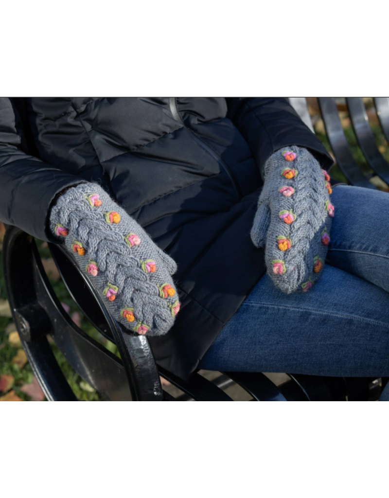 Grey Ingrid Mittens Villages Calgary