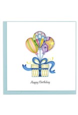 Vietnam Balloon Present Birthday Card