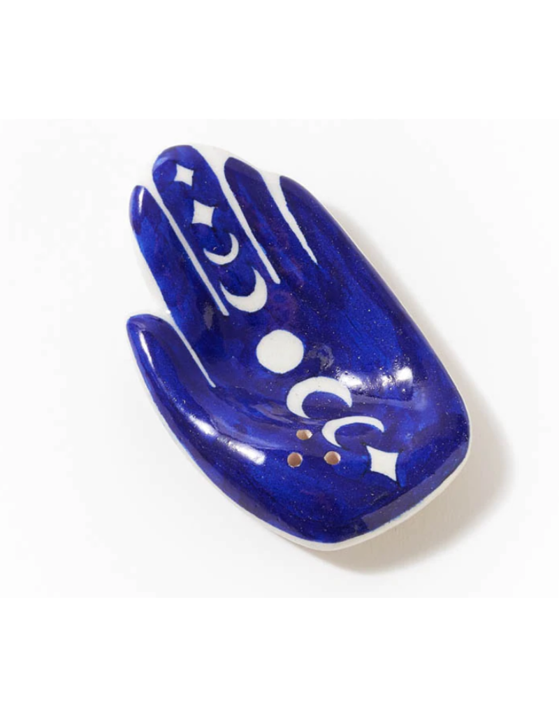 India Indigo Hamsa Incense Holder