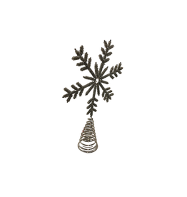 India Silver Snowflake Treetopper