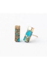 China Brayden Turquoise Stud Earrings