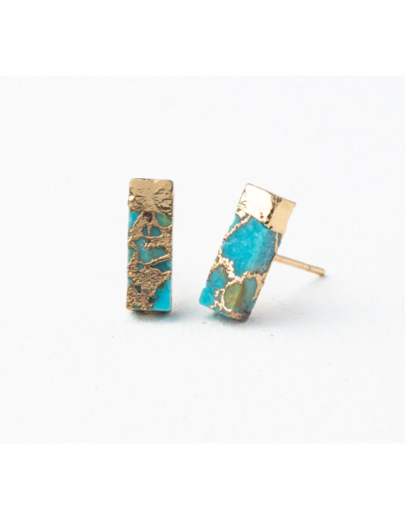 China Brayden Turquoise Stud Earrings