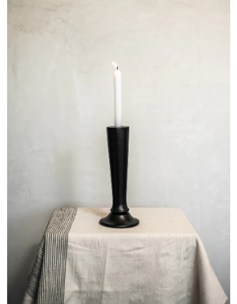 India Emi Candle Holder - Black