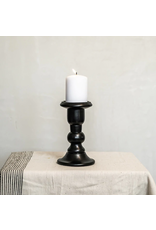 India Wren Candle Holder - small Black