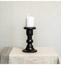 India Wren Candle Holder - small Black