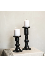 India Wren Candle Holder - large Black