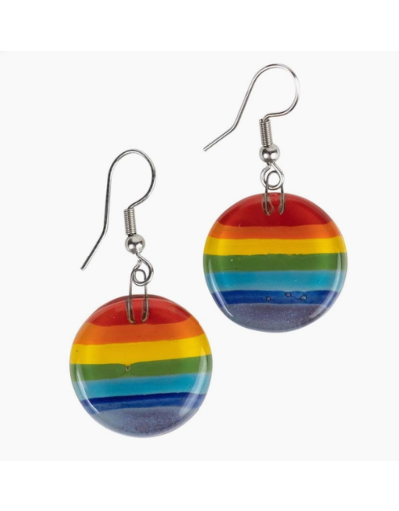 Chile Glass Rainbow Earrings