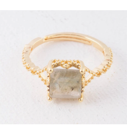 China Adorned Reflective Shimmer Ring