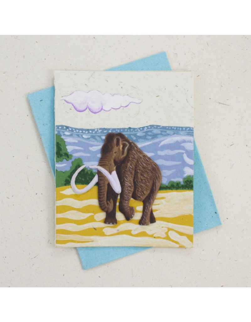 Sri Lanka Woolly Mammoth Natural Greeting Card