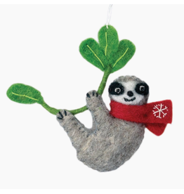 Nepal Snowflake Sloth Ornament