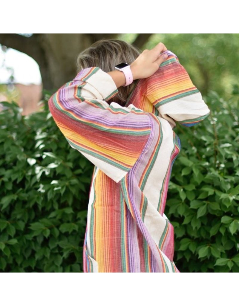 Guatemala Cream Rainbow Baja Pullover