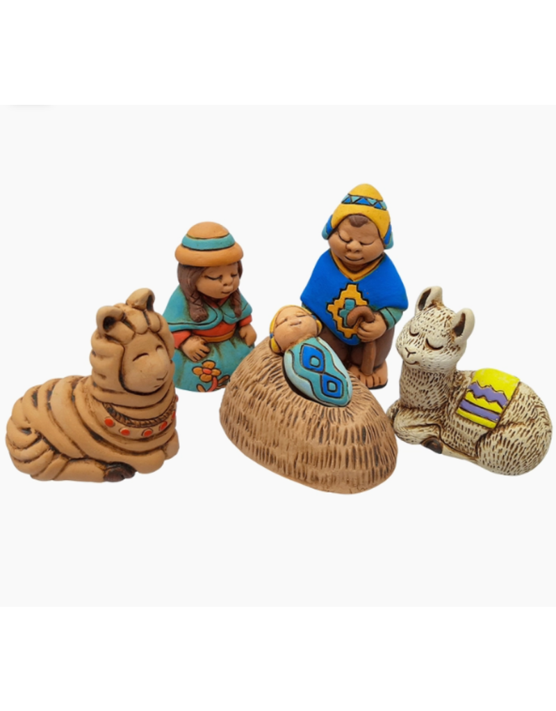 Andean Small Nativity set of 6 at 2.25" Villages Calgary