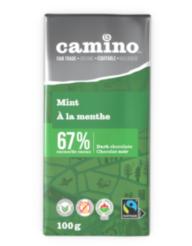Peru Camino Chocolate Bar Mint Dark 67% 100g