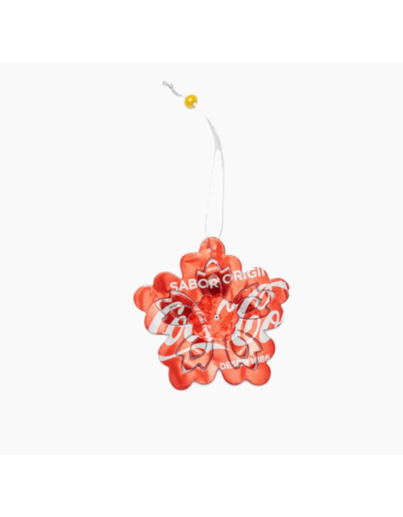 Guatemala Recycled 3D Flower Ornament - set of 2