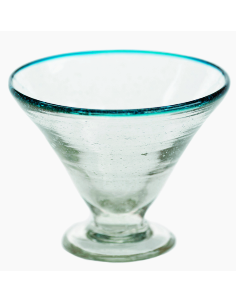 Guatemala Aqua Rim Margarita Glass