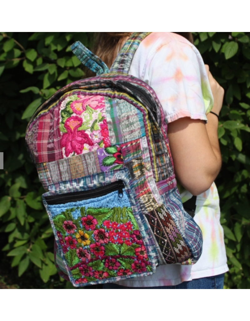 Patchwork backpack deals