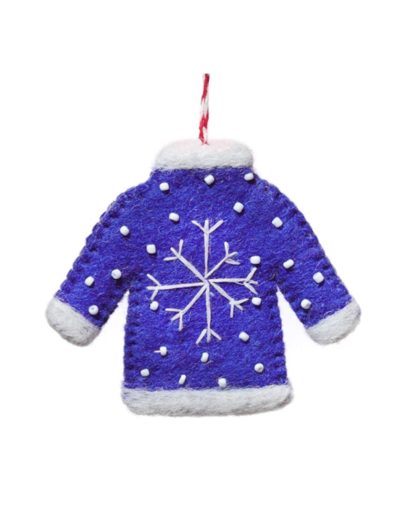 Nepal Snowflake Sweater Ornament
