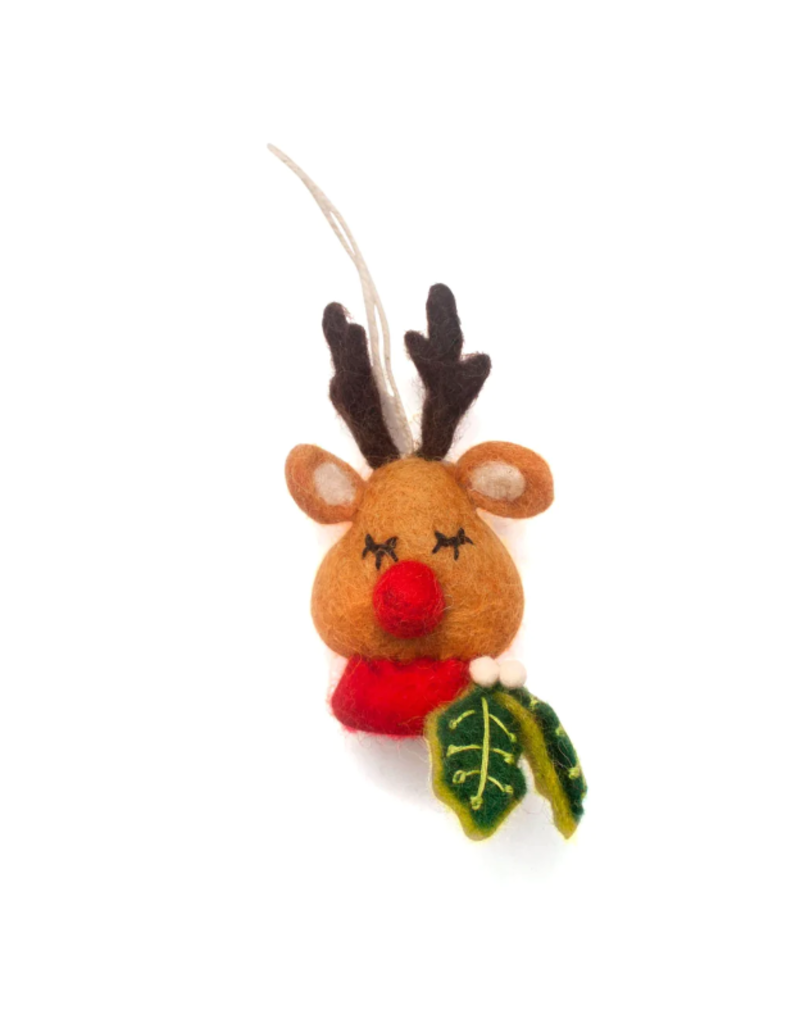 Nepal Rudolph Head Ornament