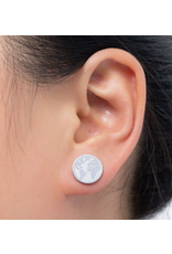 China Unity Globe Earrings Silver