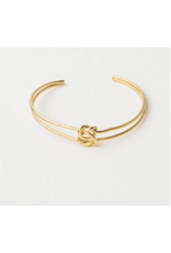 China Knot Alone Gold Bracelet