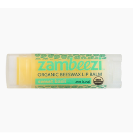 Zambia Zambeezi Organic Lip Balm Sweet Basil