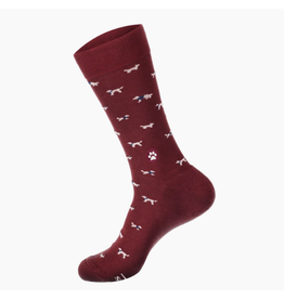 India Socks that Save Dogs Maroon