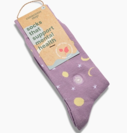 India Socks that Support Mental Health Lavender