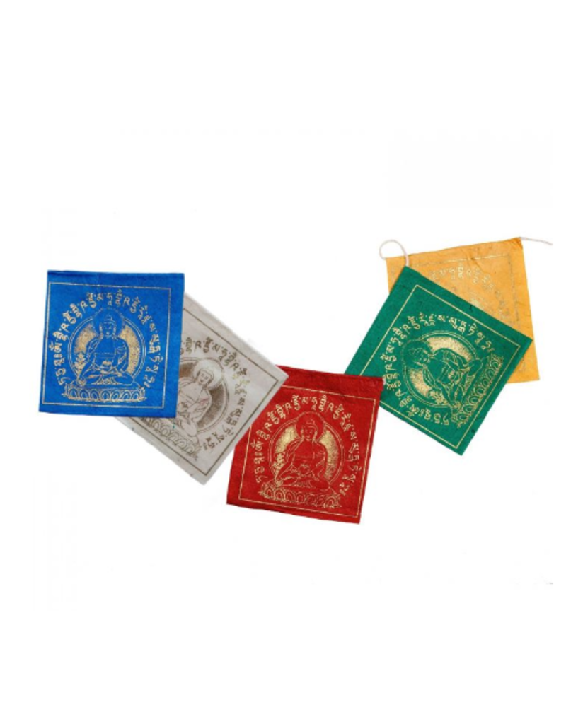 Nepal Paper Prayer Flags Medicine Buddha 8'