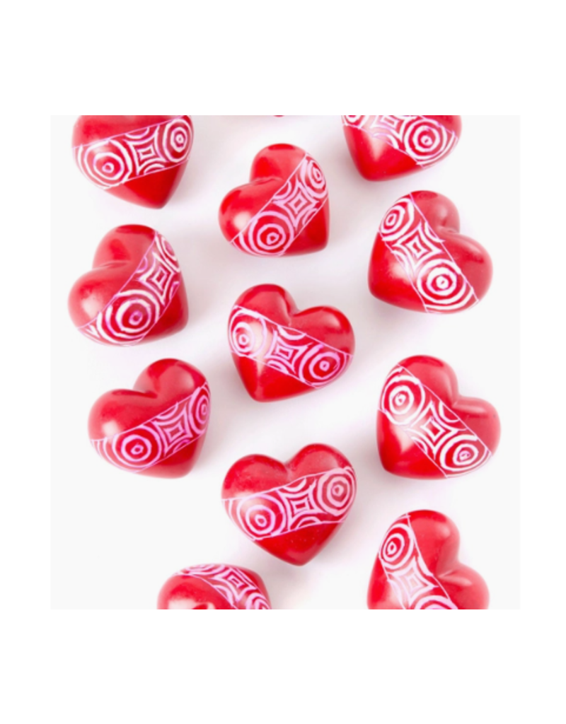 Kenya Cherry Red Swirl Heart
