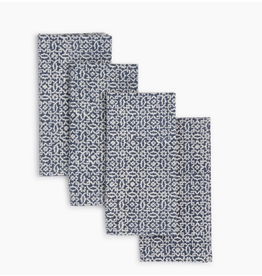 India Blue Valley Hand Blocked Napkin (set of 4)