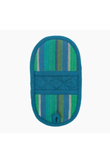 Guatemala Double-Ended Oval Potholder (Teal Green)