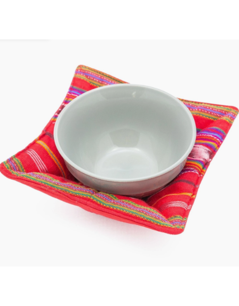 Guatemala Microwave Bowl Cozy (Festive Red)