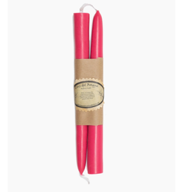Guatemala Set of 2 Myrtle Wax Taper Candles (Pink)