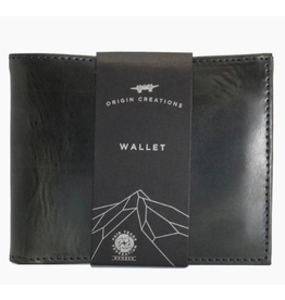 Nicaragua Bi-Fold Leather Wallet - Electric Black