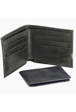 Nicaragua Bi-Fold Leather Wallet - Electric Black