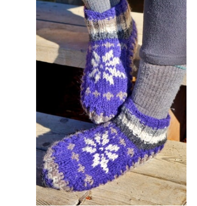 Jasper Wool Slipper Sock Actually Made in Canada