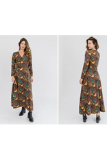 India Katie Maxi Wrap Dress Autumn Quilt