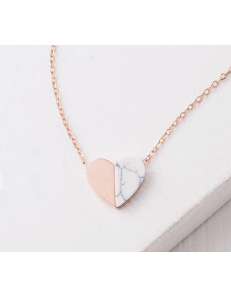 China Alexis Rose Gold Heart Necklace