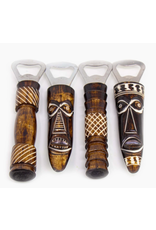 Kenya African Bone Bottle Opener Tiki Design assorted