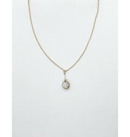 India White Round Stone Necklace
